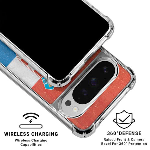 Croatia Flag Distressed Google Pixel 10 Pro Clear Case